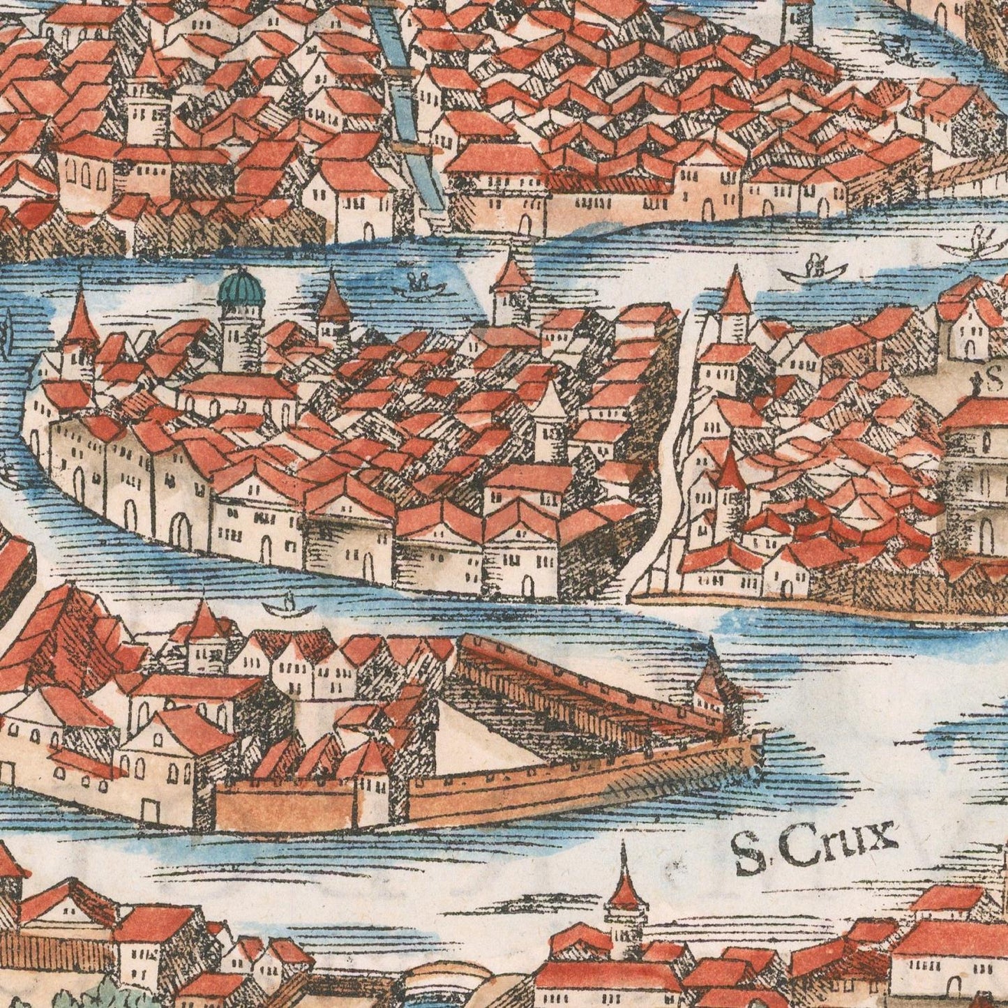 detail of the map from the centre left