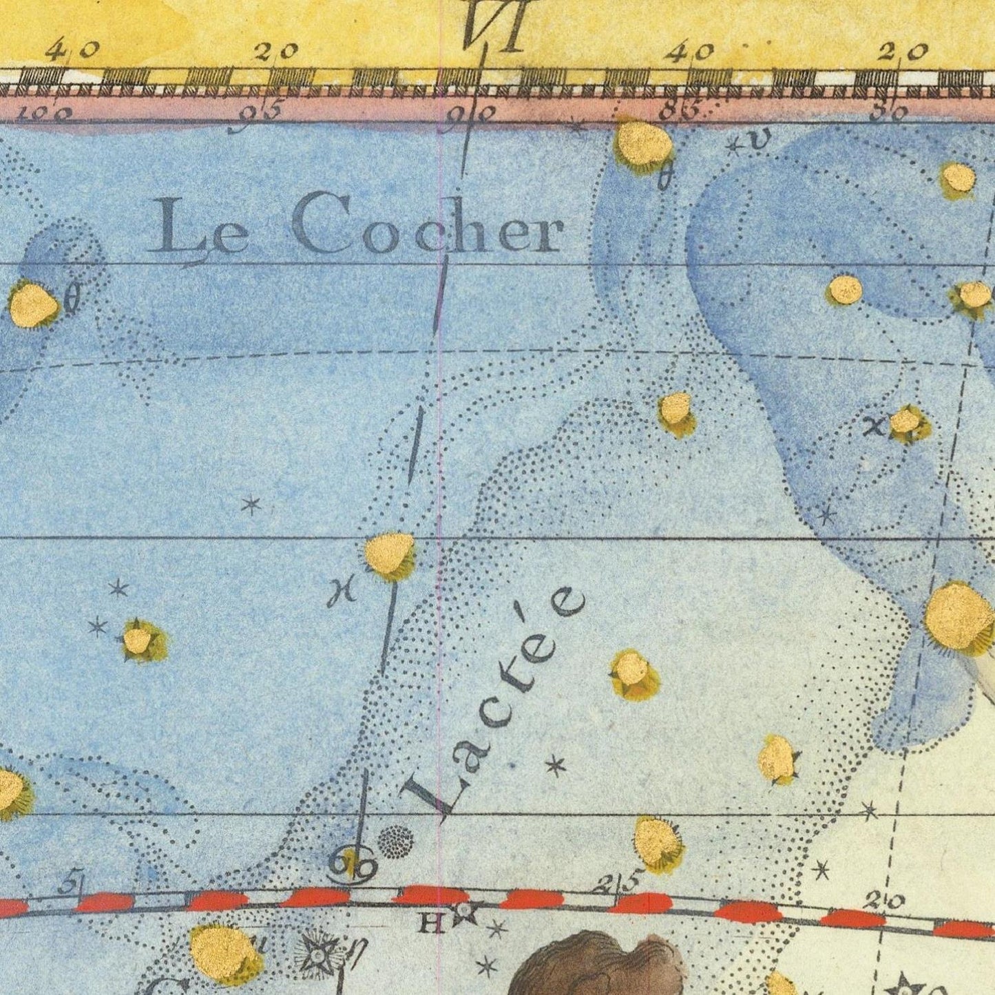 detail of the map from the centre left