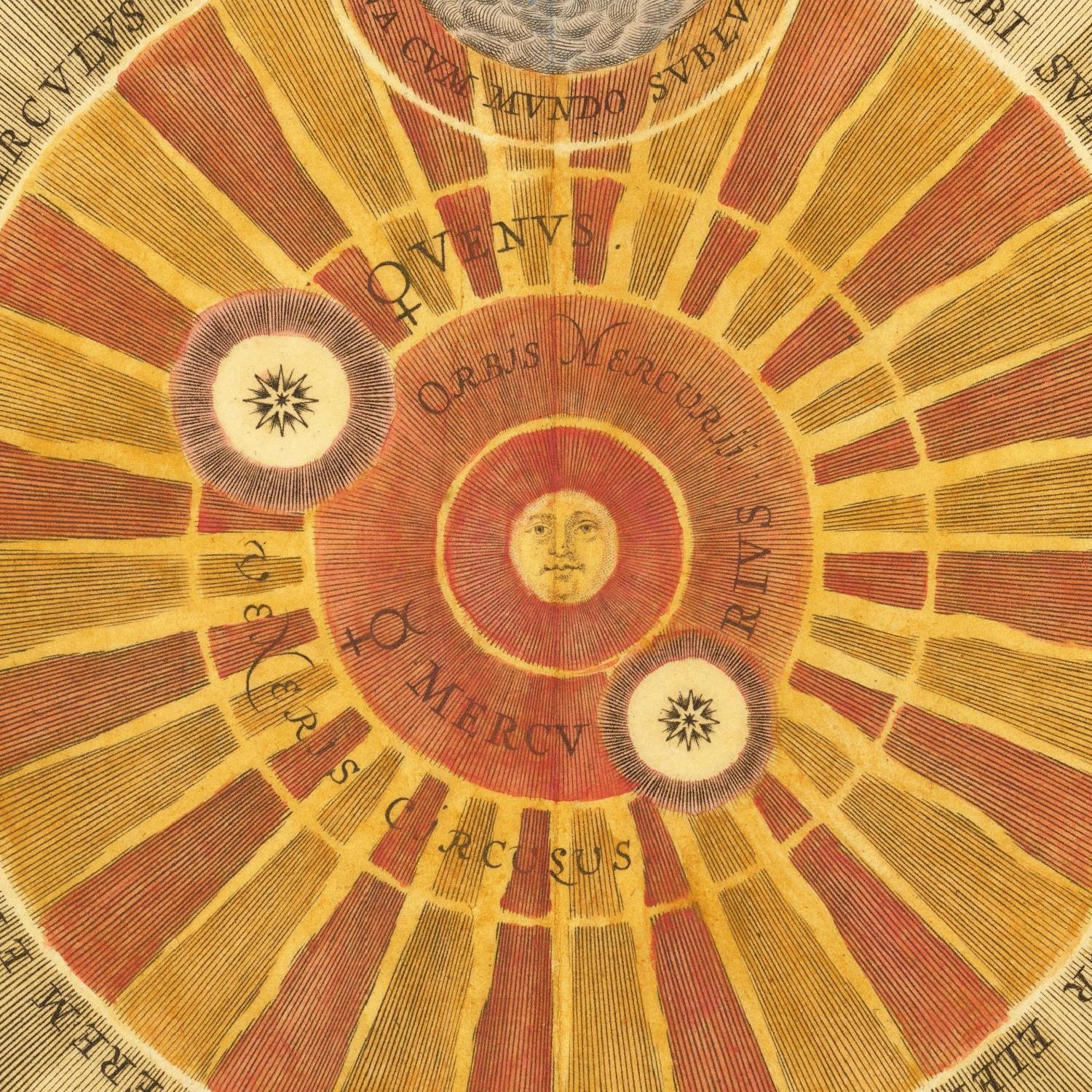 detail of the map from the centre 
