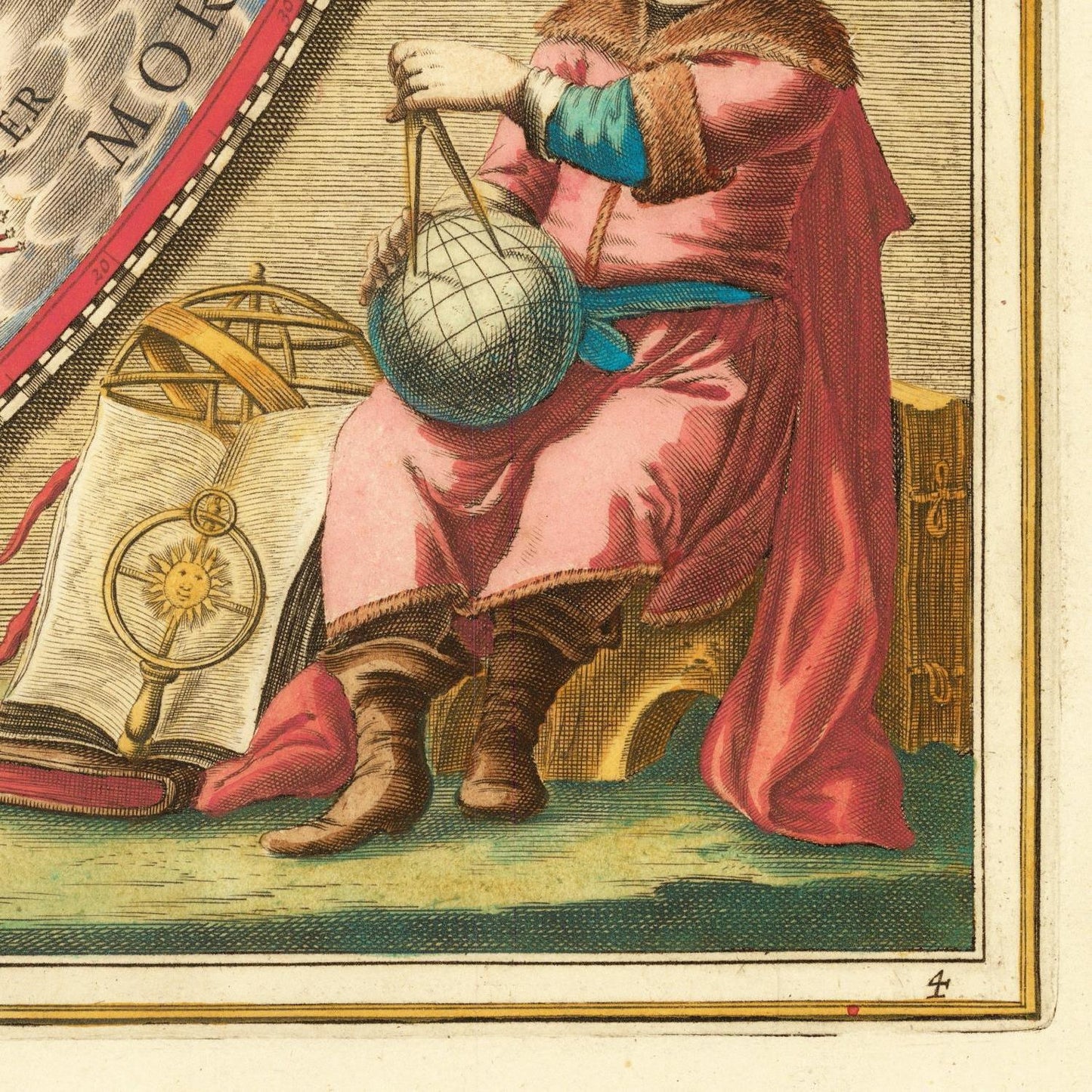 detail of the map from the bottom right corner
