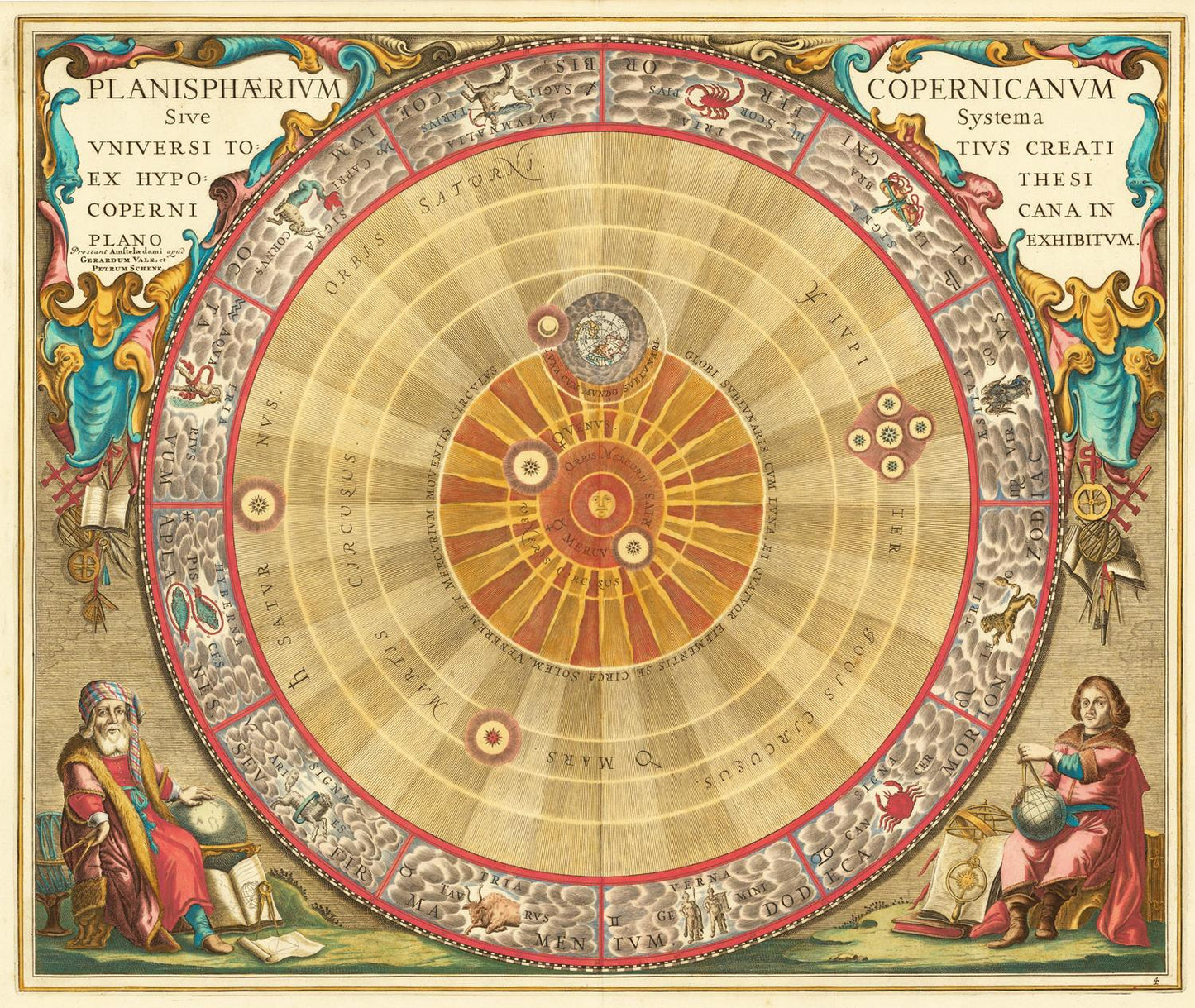 presentation of the map reproduction without a frame
