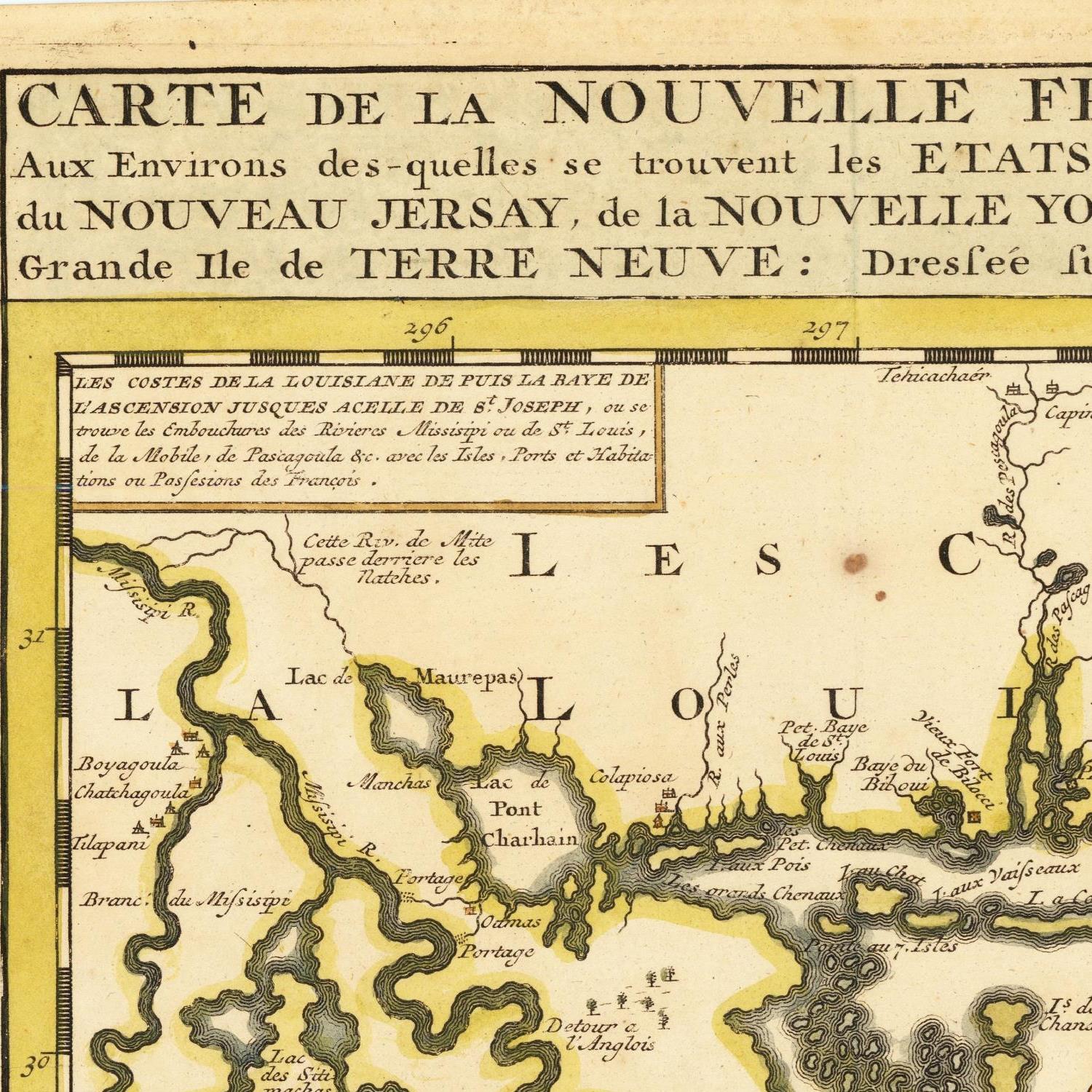 detail of the map from the centre left