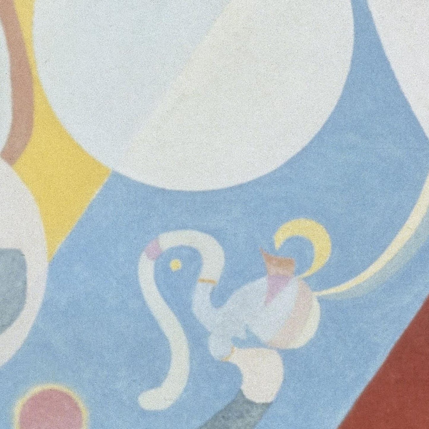 detail of the fine art reproduction from the centre left