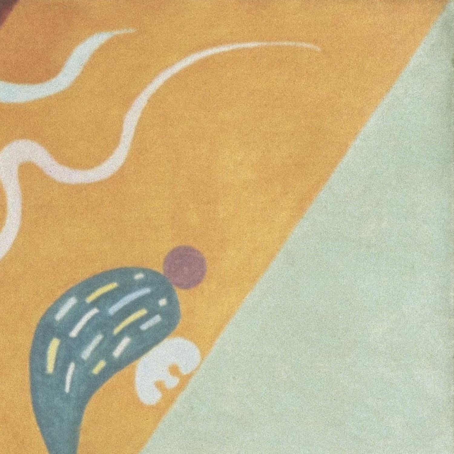 detail of the fine art reproduction from the top right corner