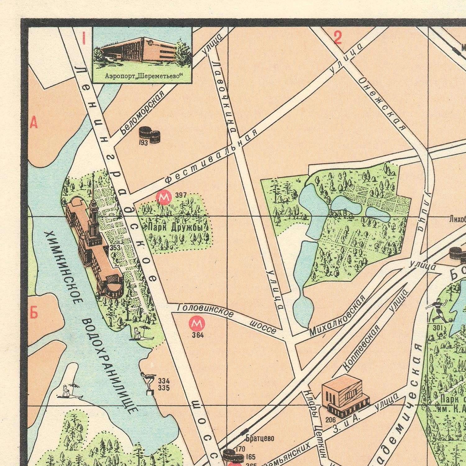 detail of the map from the top left corner