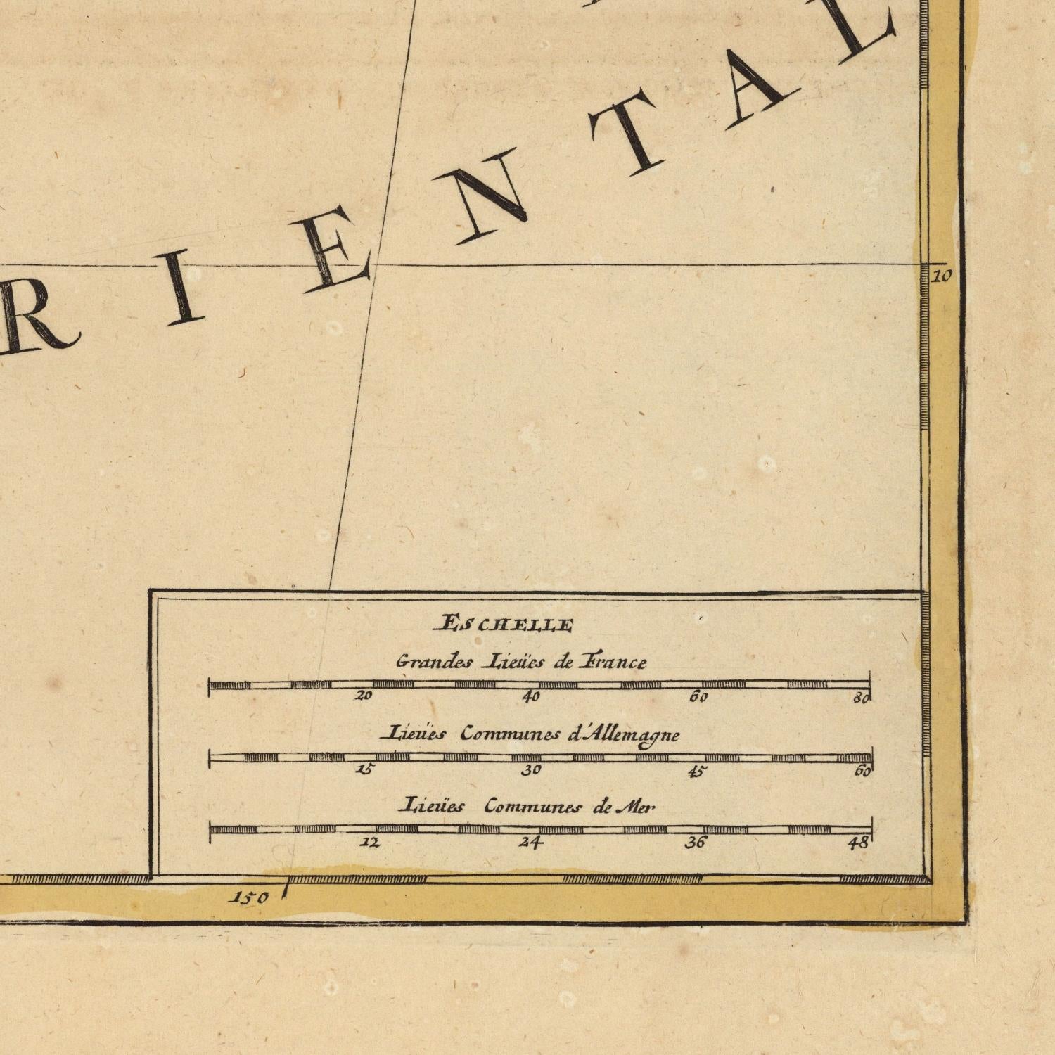 detail of the map from the bottom right corner