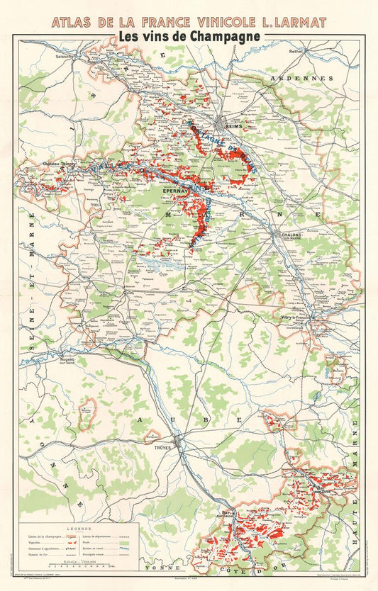 presentation of the map reproduction without a frame