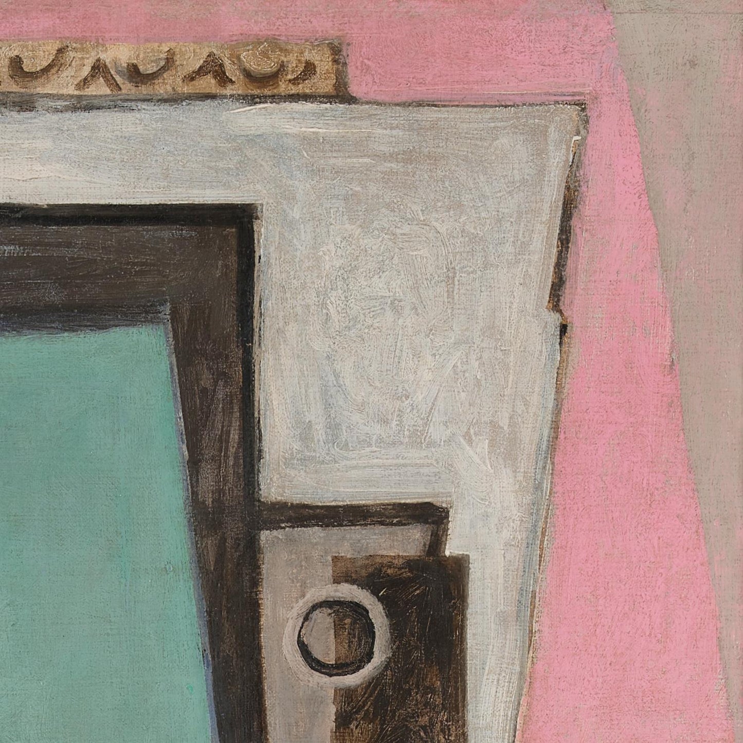 detail of the fine art reproduction from the top right corner