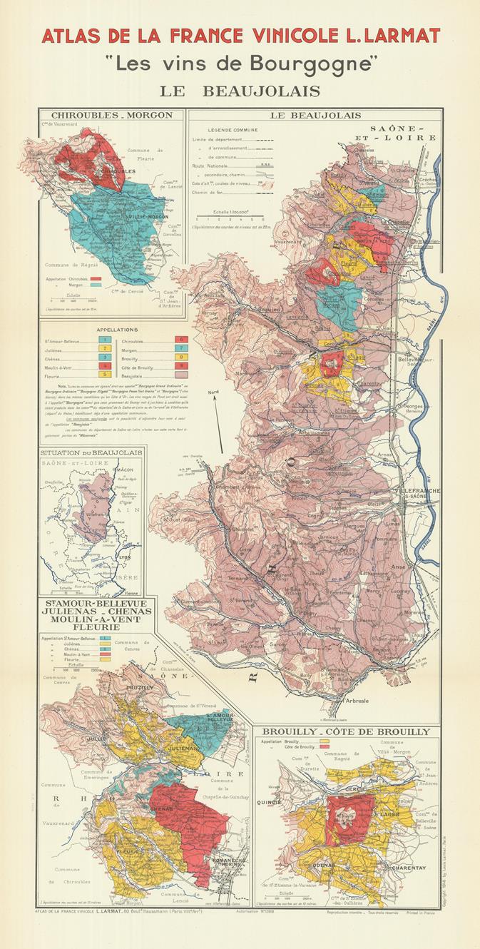 presentation of the map reproduction without a frame
