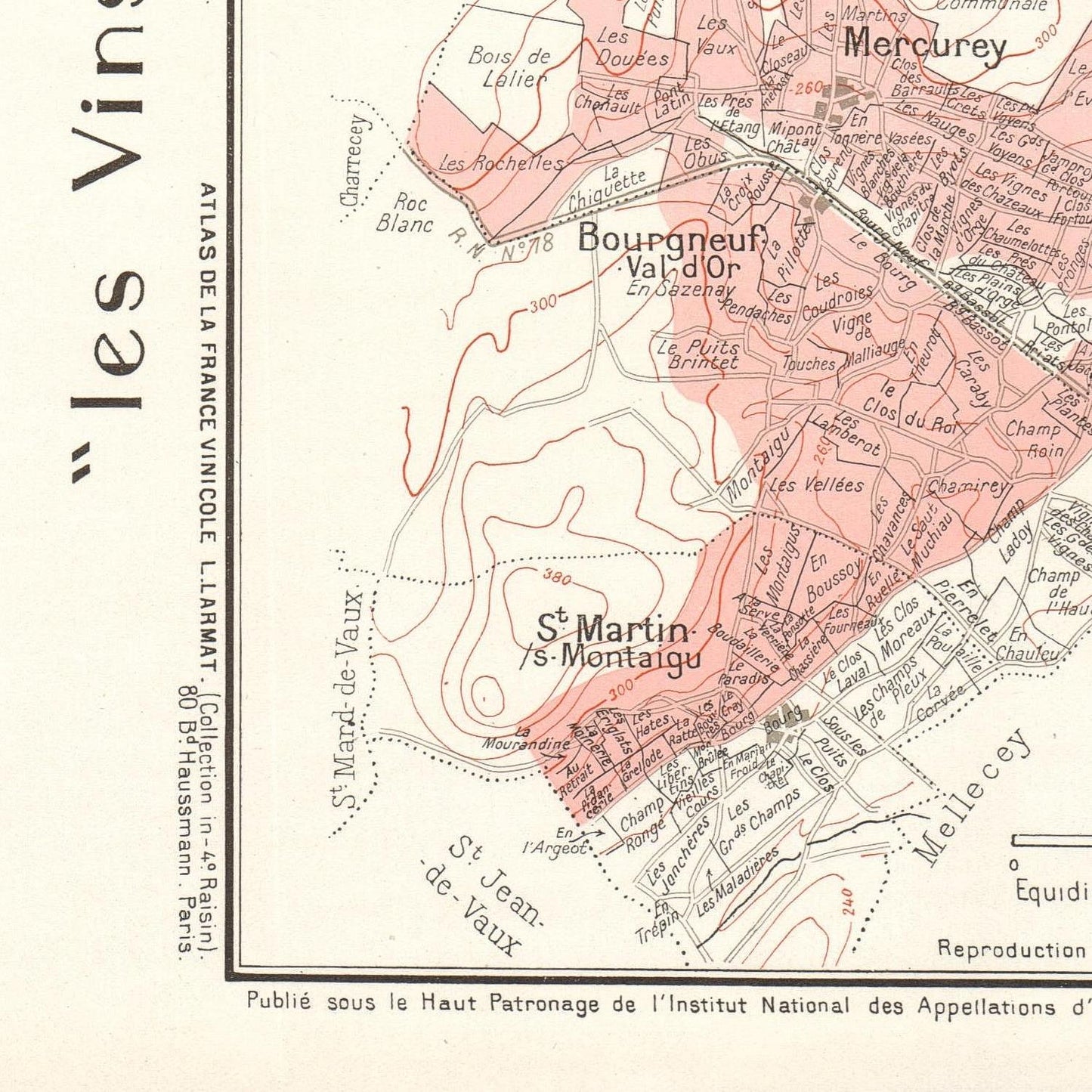 detail of the map from the bottom left corner

