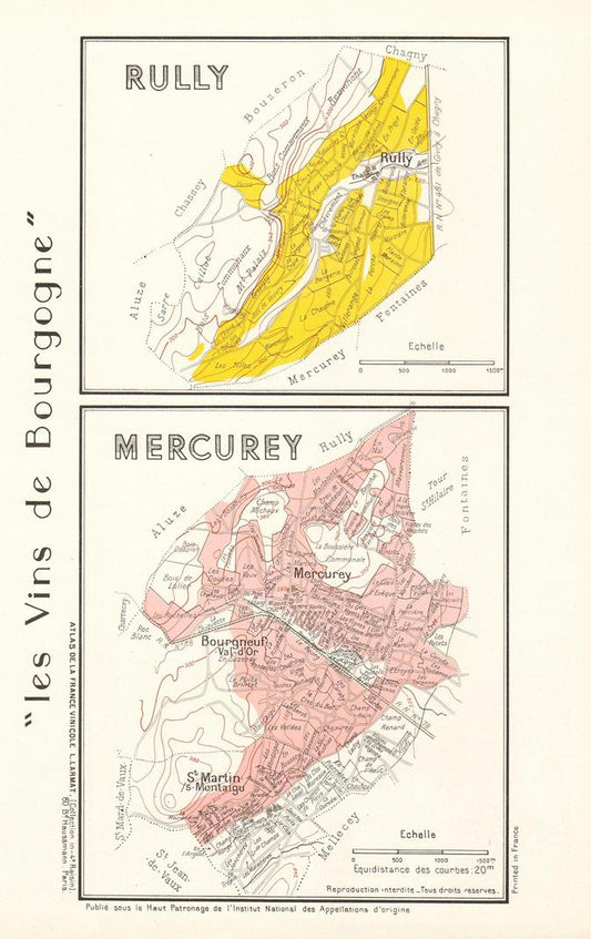 presentation of the map reproduction without a frame
