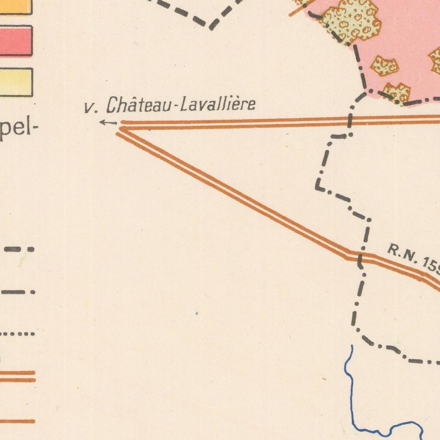 detail of the map from the centre left
