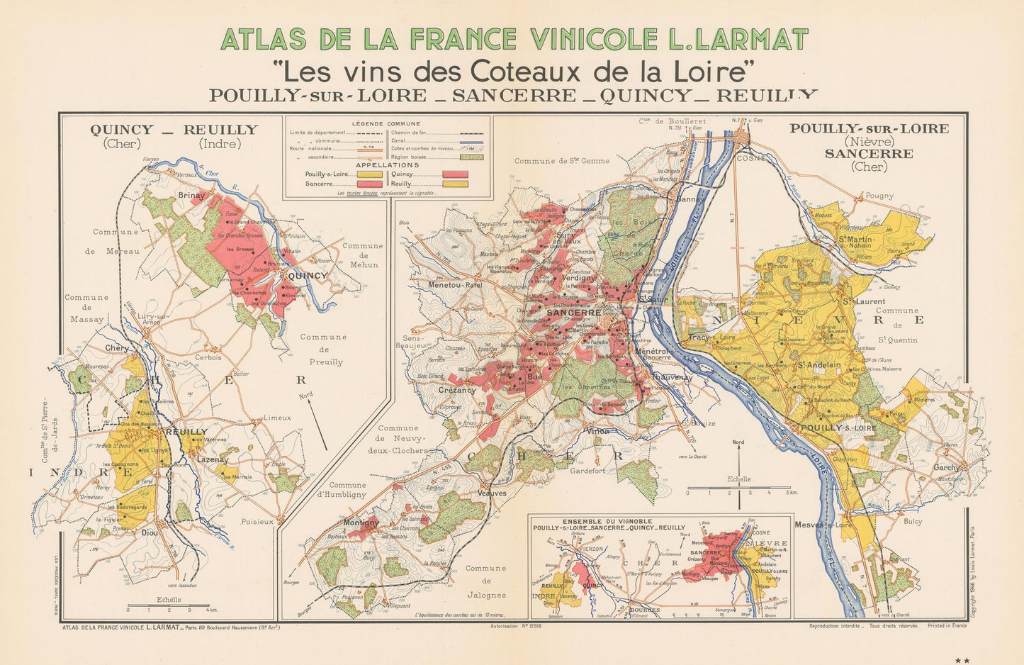 presentation of the map reproduction without a frame
