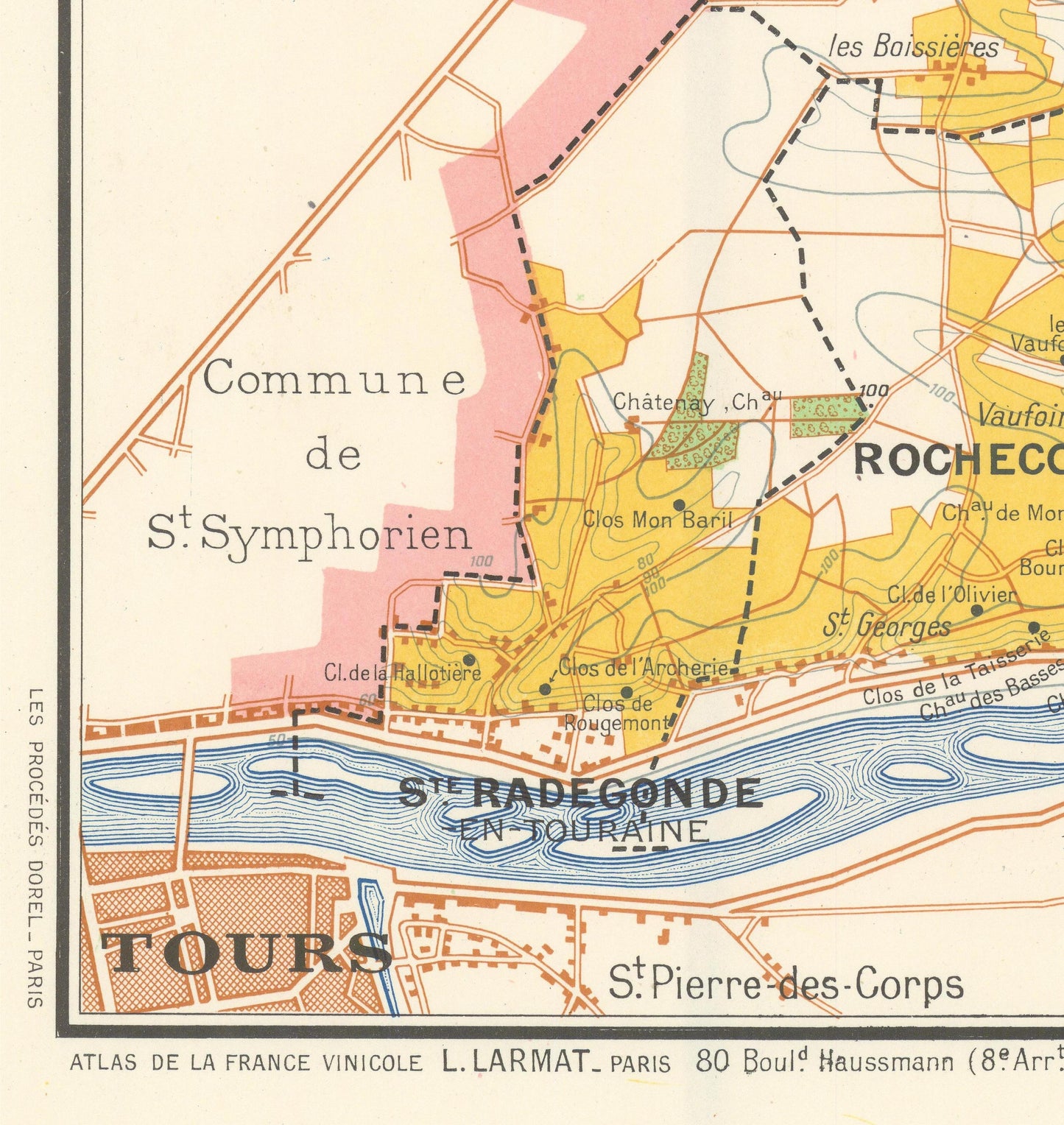 detail of the map from the bottom left corner
