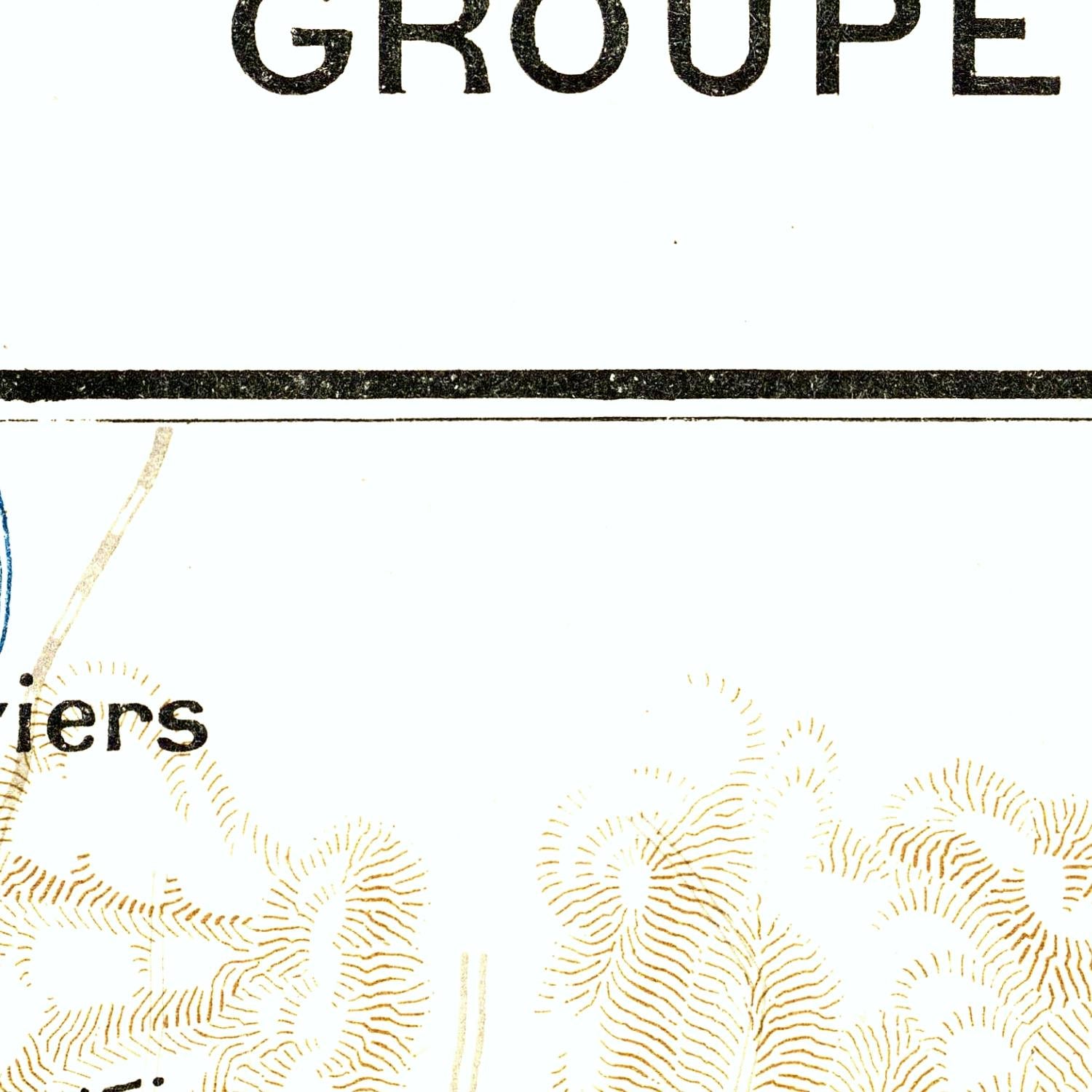 Text and gold leaf design on a white background