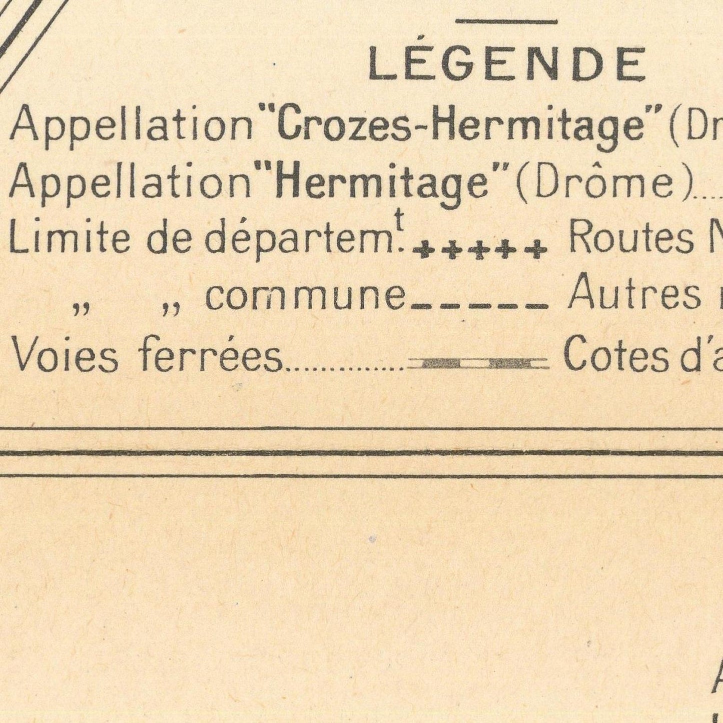 Rhône Valley Wine Map Set – Côtes du Rhône, Châteauneuf-du-Pape, Côte Rôtie & Hermitage – Vintage Vineyard Wall Art, 1943