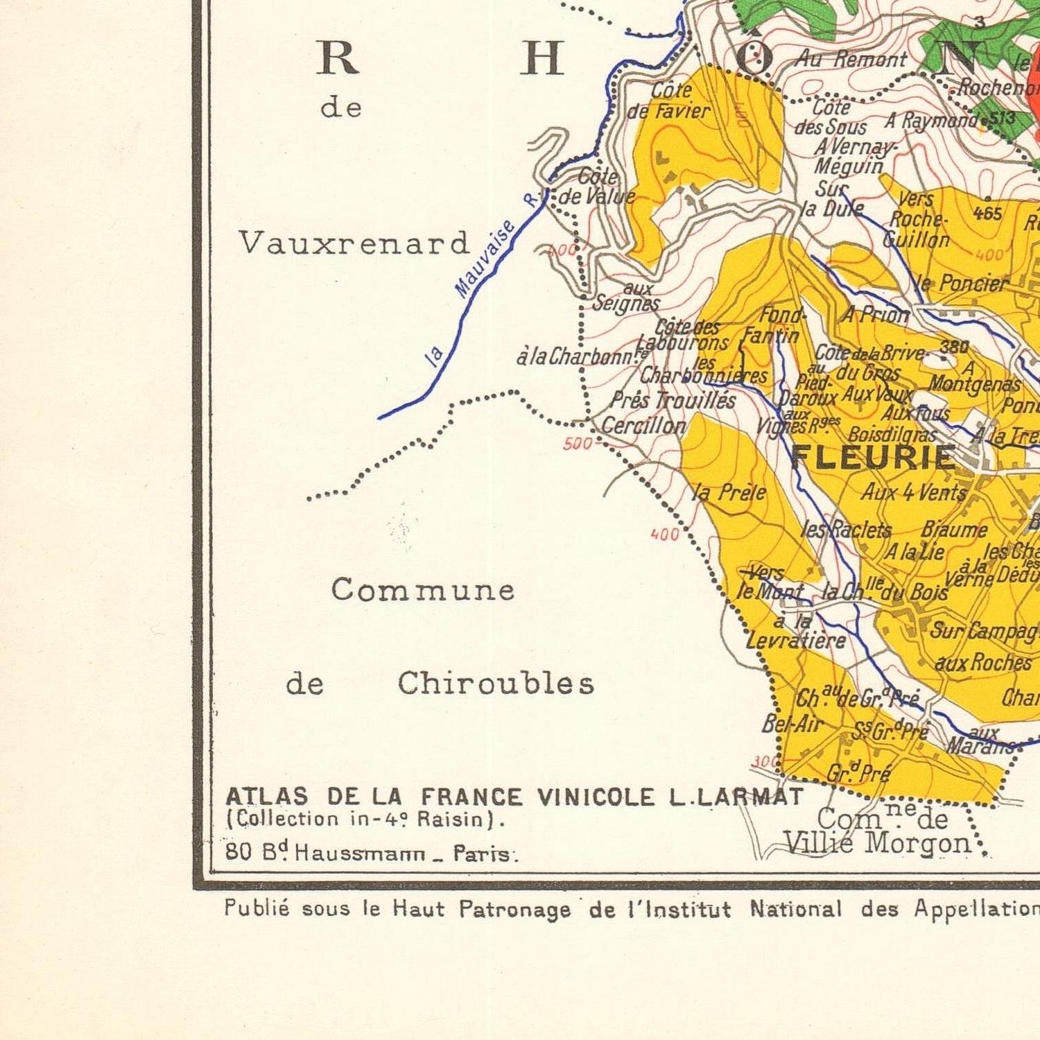 detail of the map from the bottom left corner
