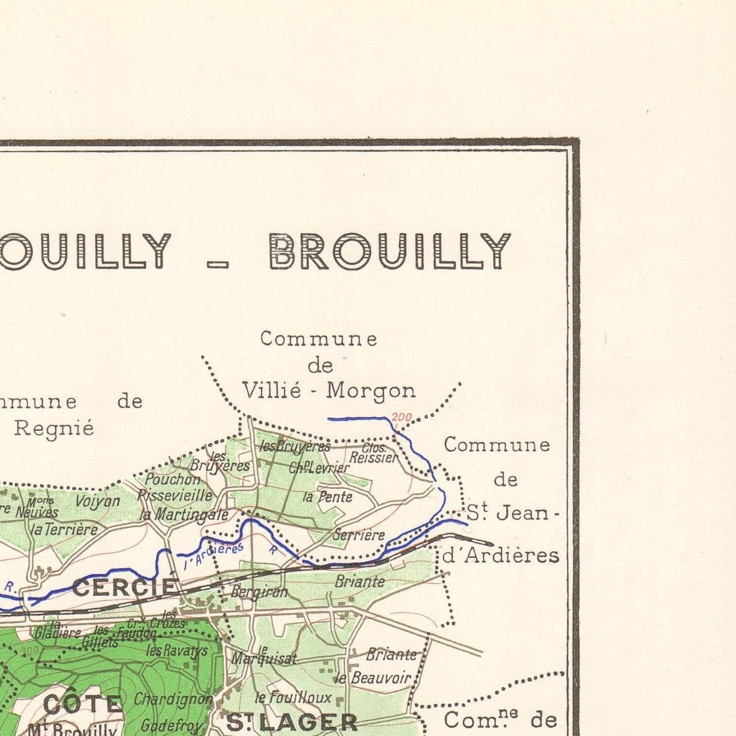 detail of the map from the top right corner
