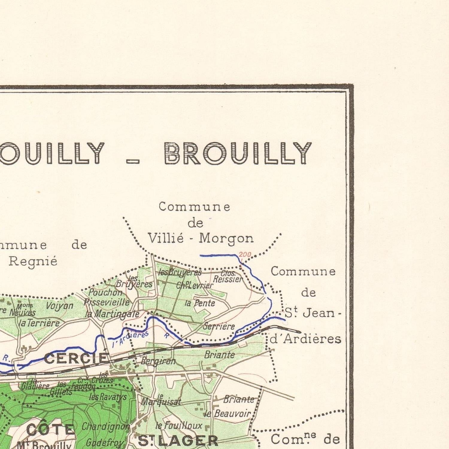 detail of the map from the top right corner
