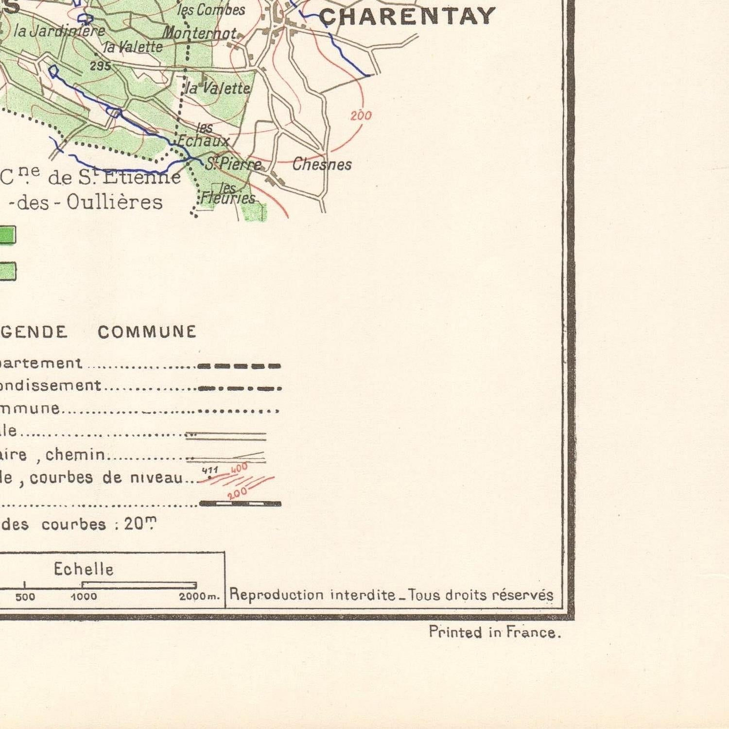detail of the map from the bottom right corner

