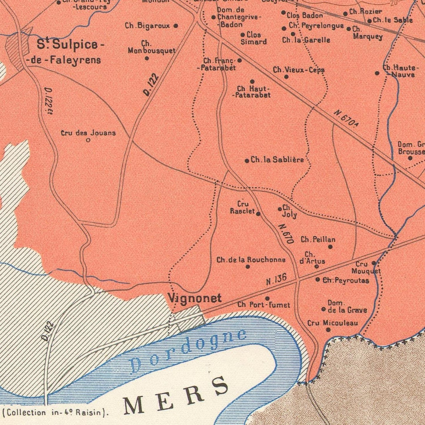 detail of the map from the centre left
