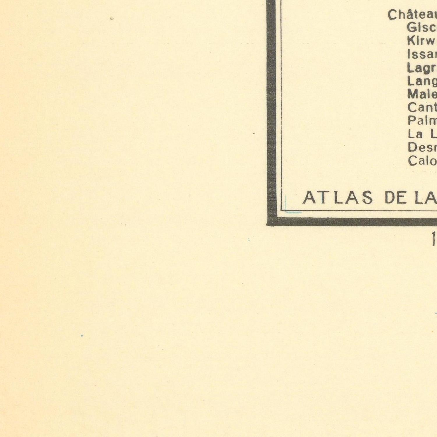 detail of the map from the bottom left corner
