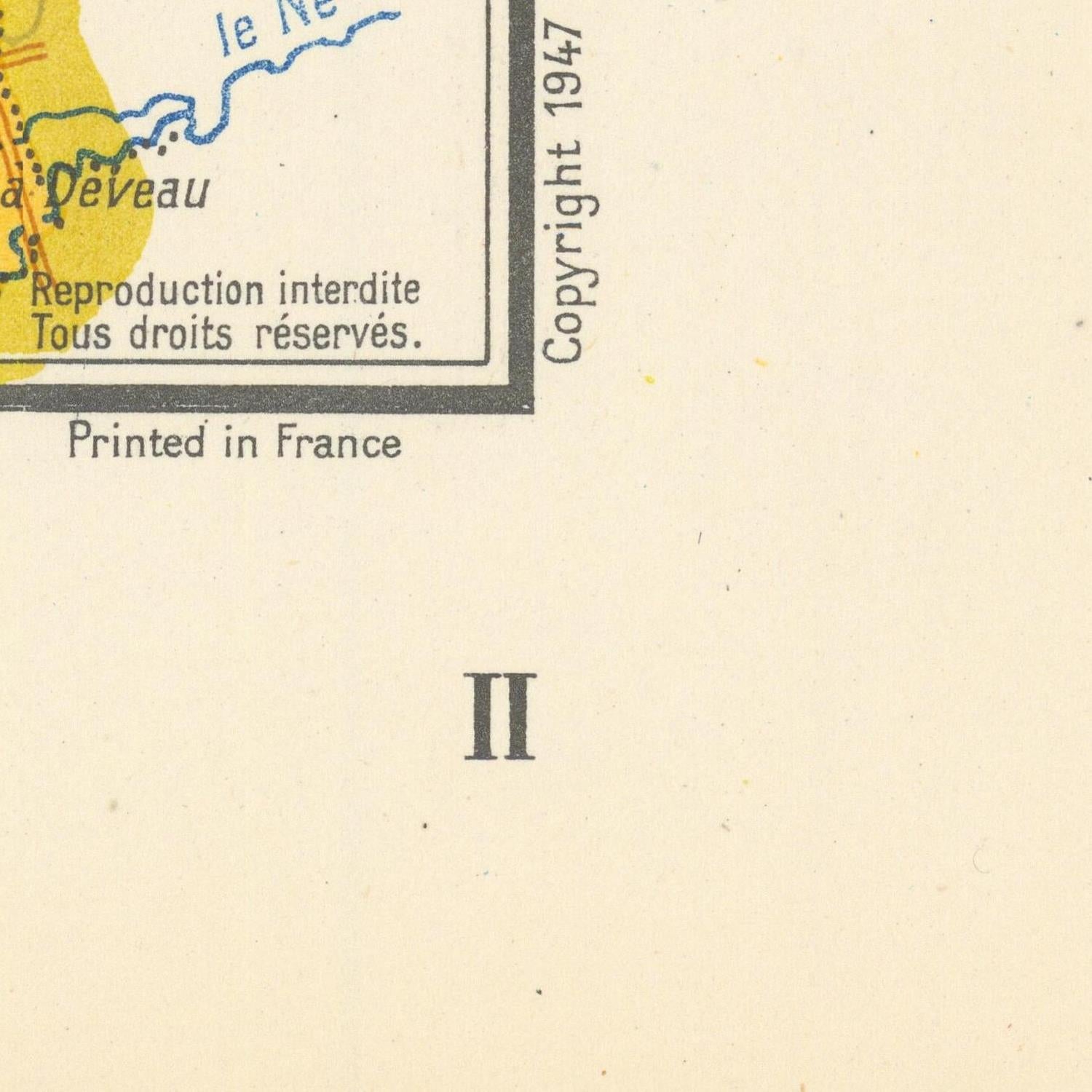 detail of the map from the bottom right corner
