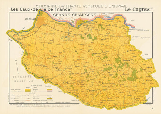 presentation of the map reproduction without a frame
