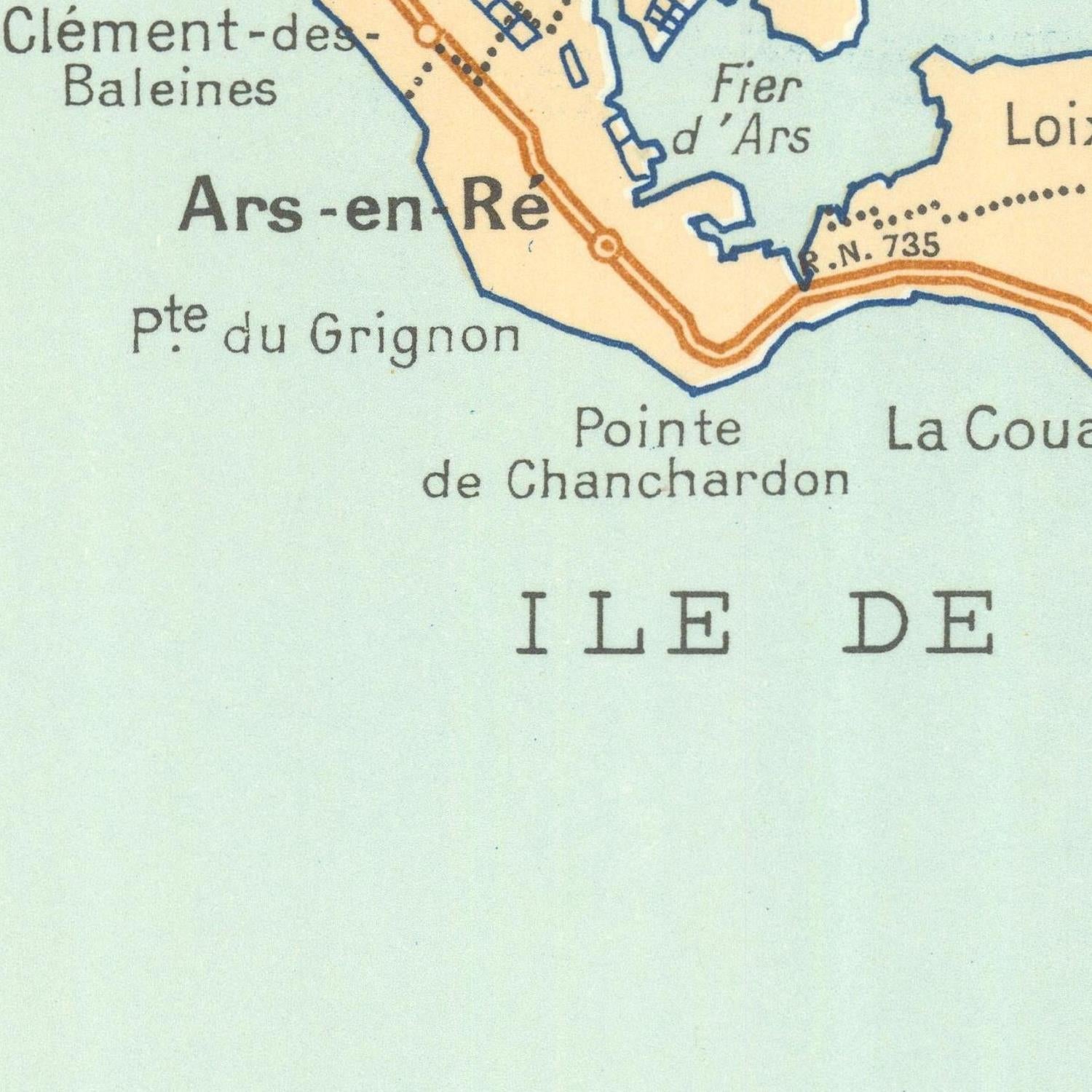 detail of the map from the centre left
