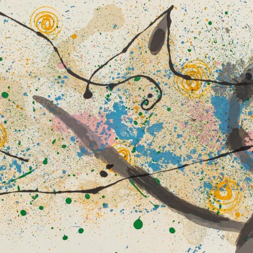 Joan Miro, The lizard with golden feathers, set of 2 reproductions, 1967, 15% OFF