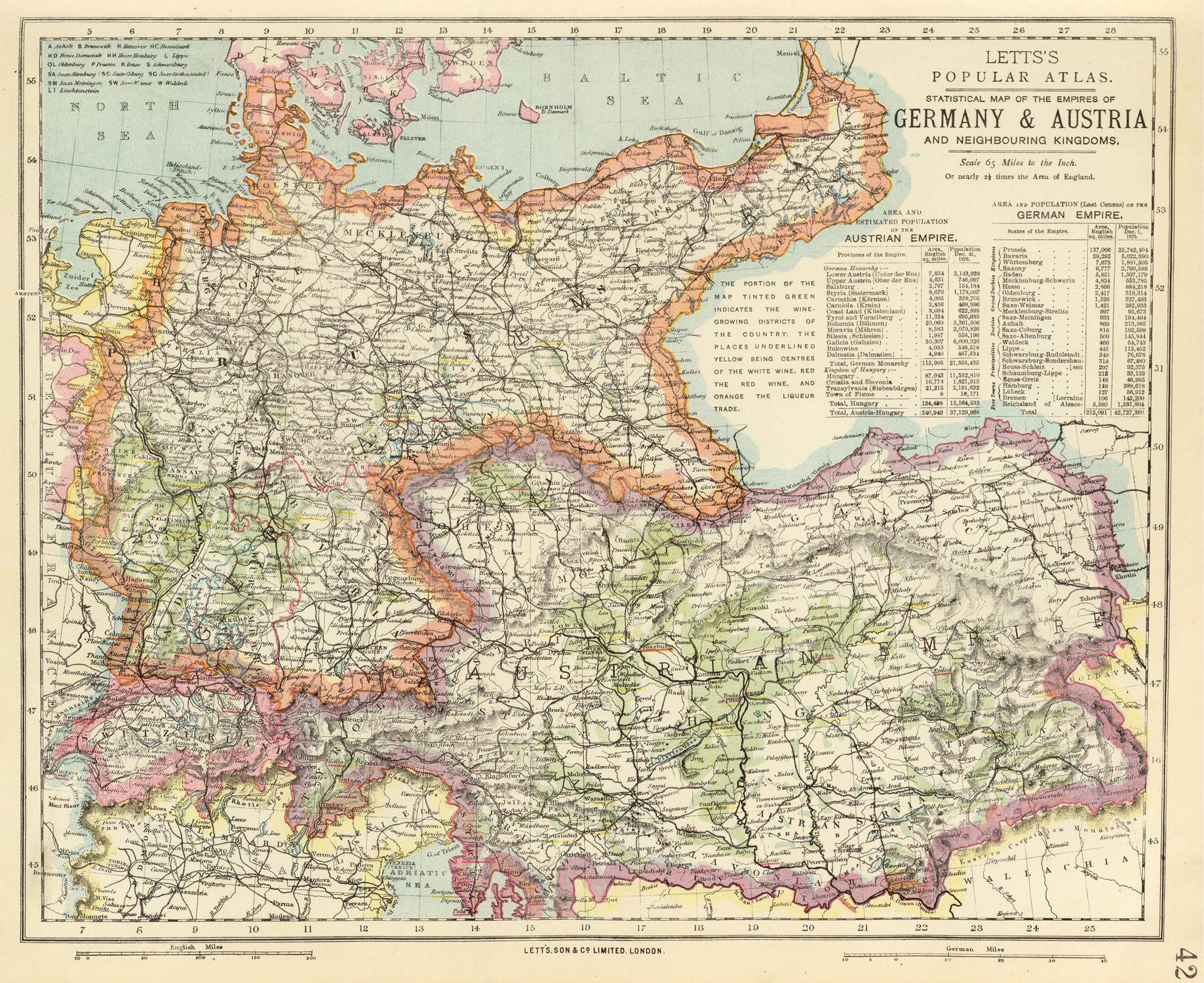 presentation of the map reproduction without a frame