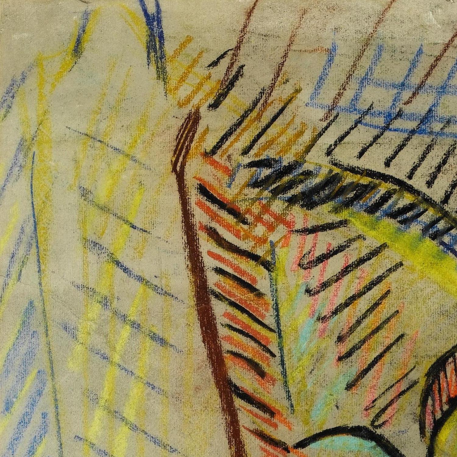 detail of the fine art reproduction from the top left