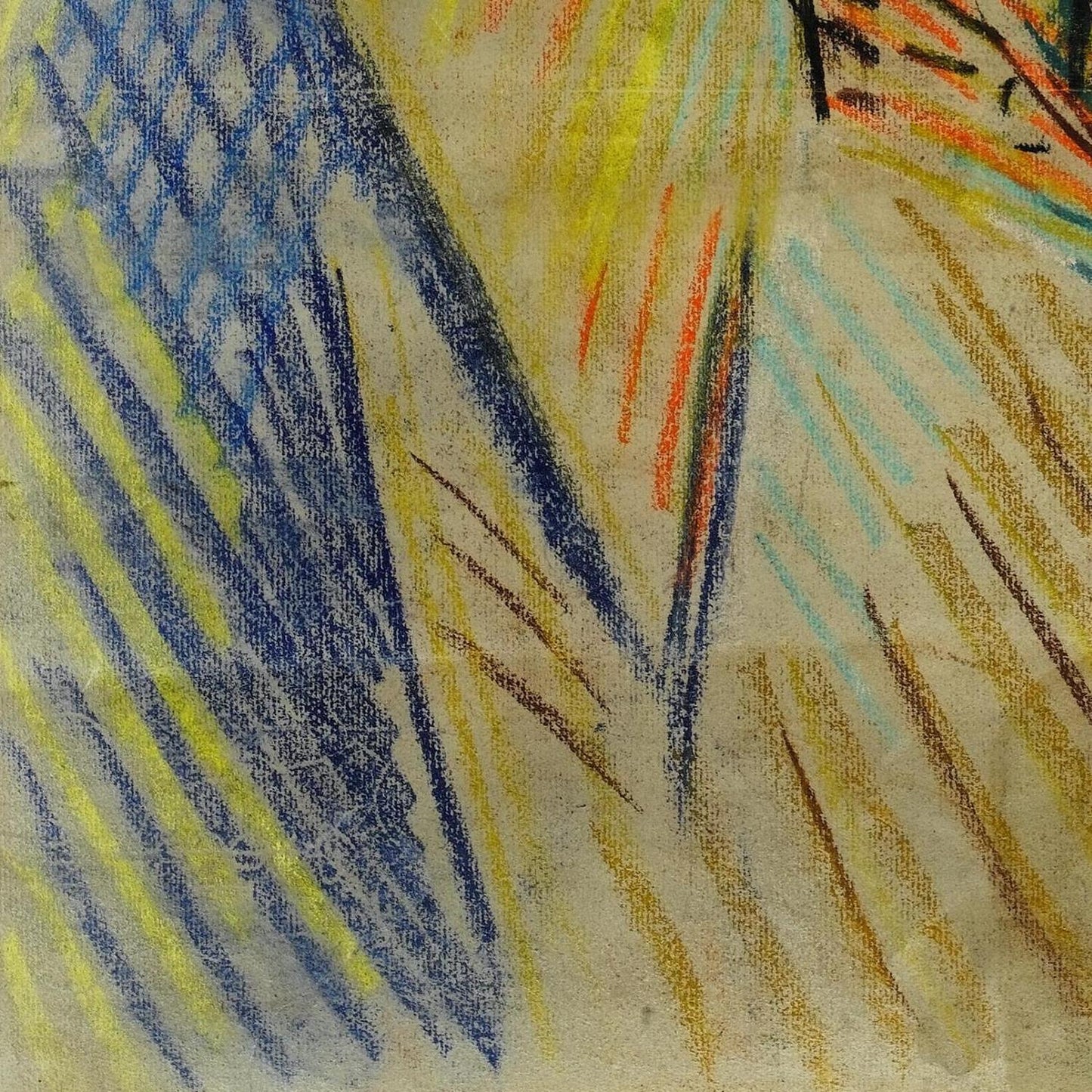 detail of the fine art reproduction from the bottom left corner