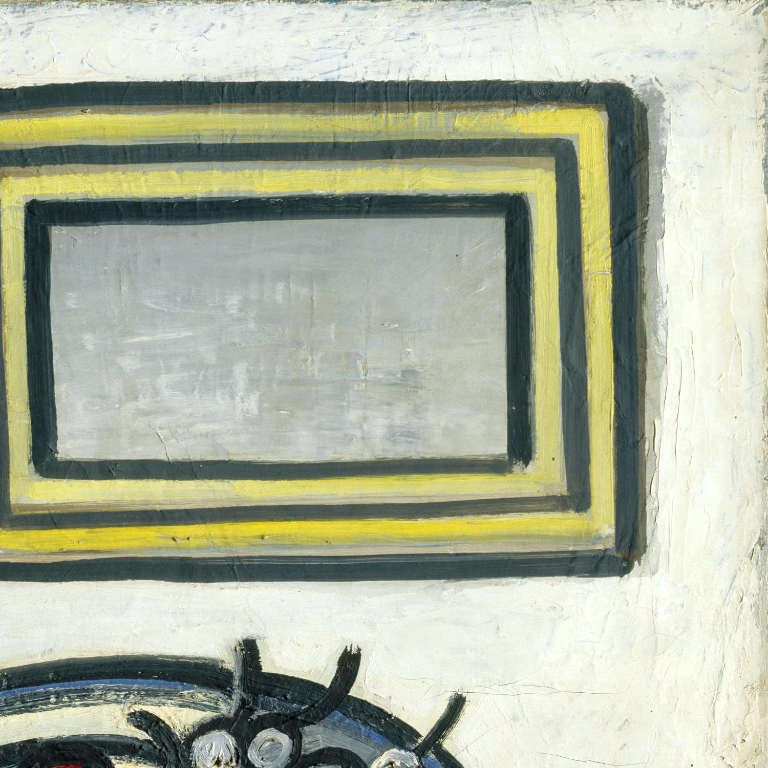 detail of the fine art reproduction from the top right corner