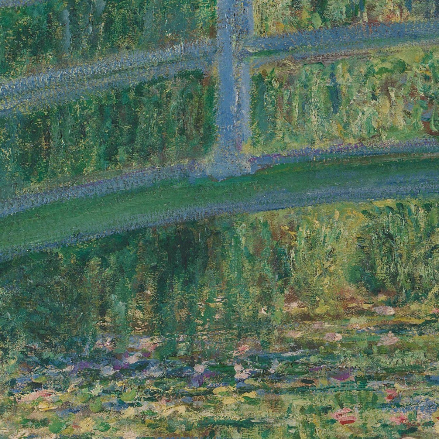 detail of the fine art reproduction from the centre left