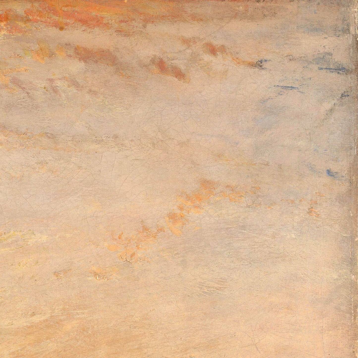 detail of the fine art reproduction from the top right corner