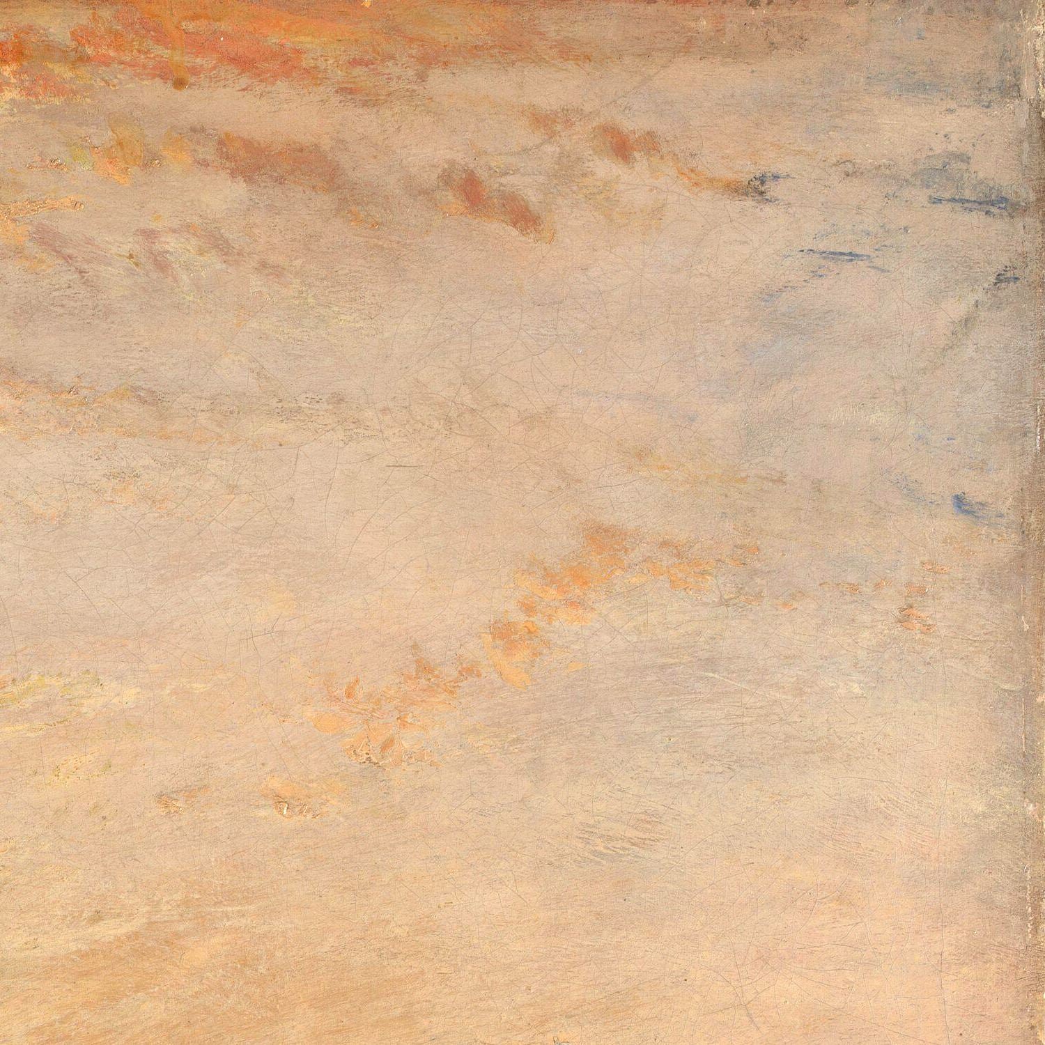 detail of the fine art reproduction from the top right corner