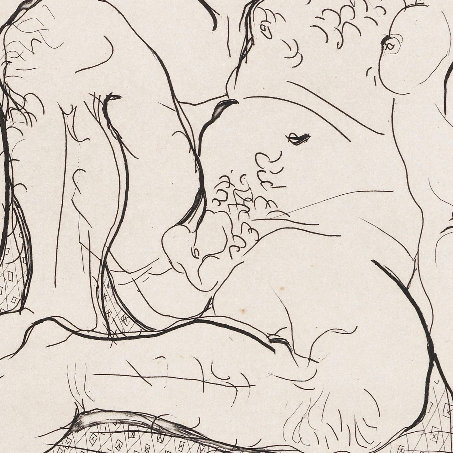 detail of the drawing reproduction from the centre left