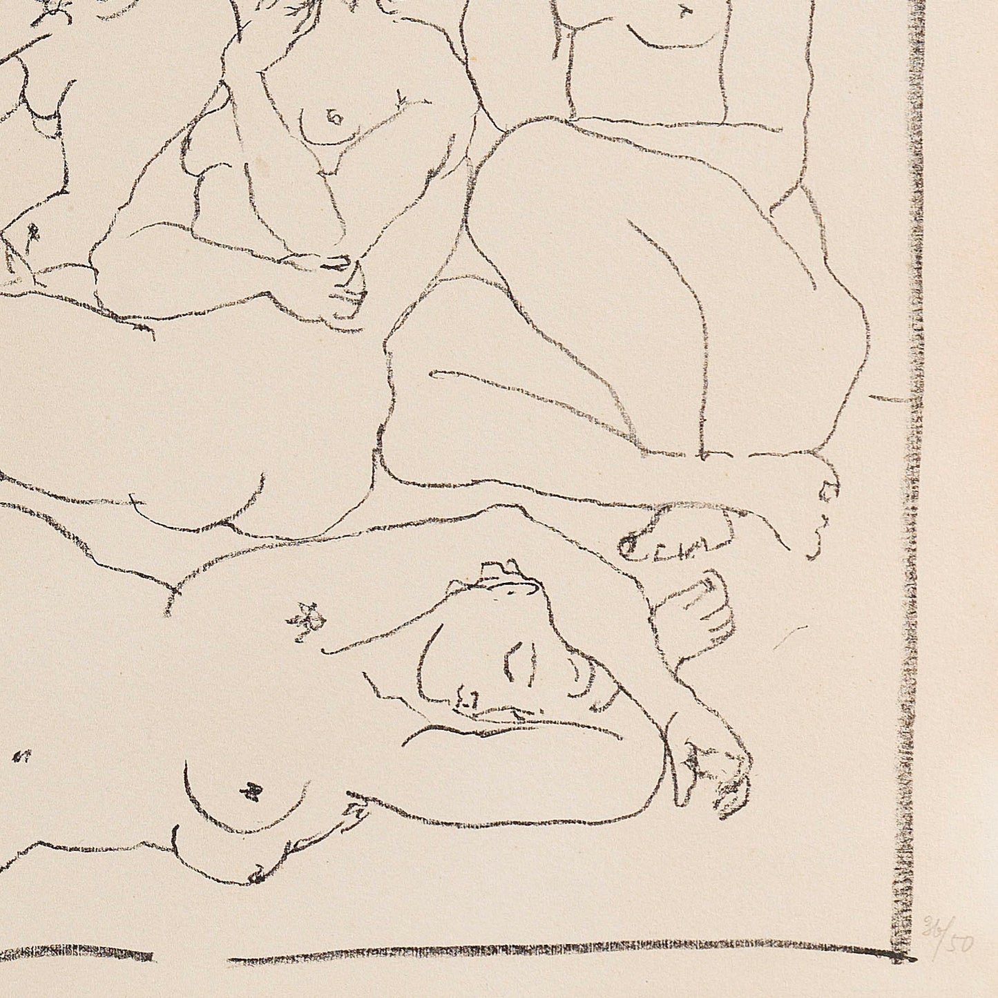 detail of the drawing reproduction from the bottom right corner