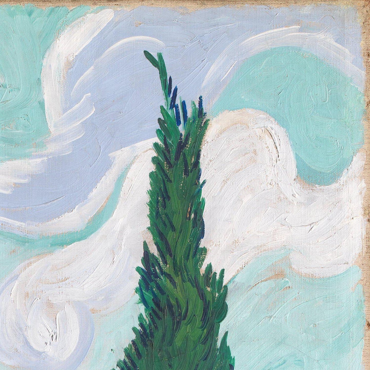 Vincent Van Gogh, A wheatfield with cypresses, 1889