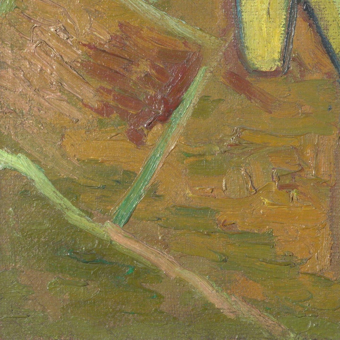 detail of the fine art reproduction from the bottom left corner