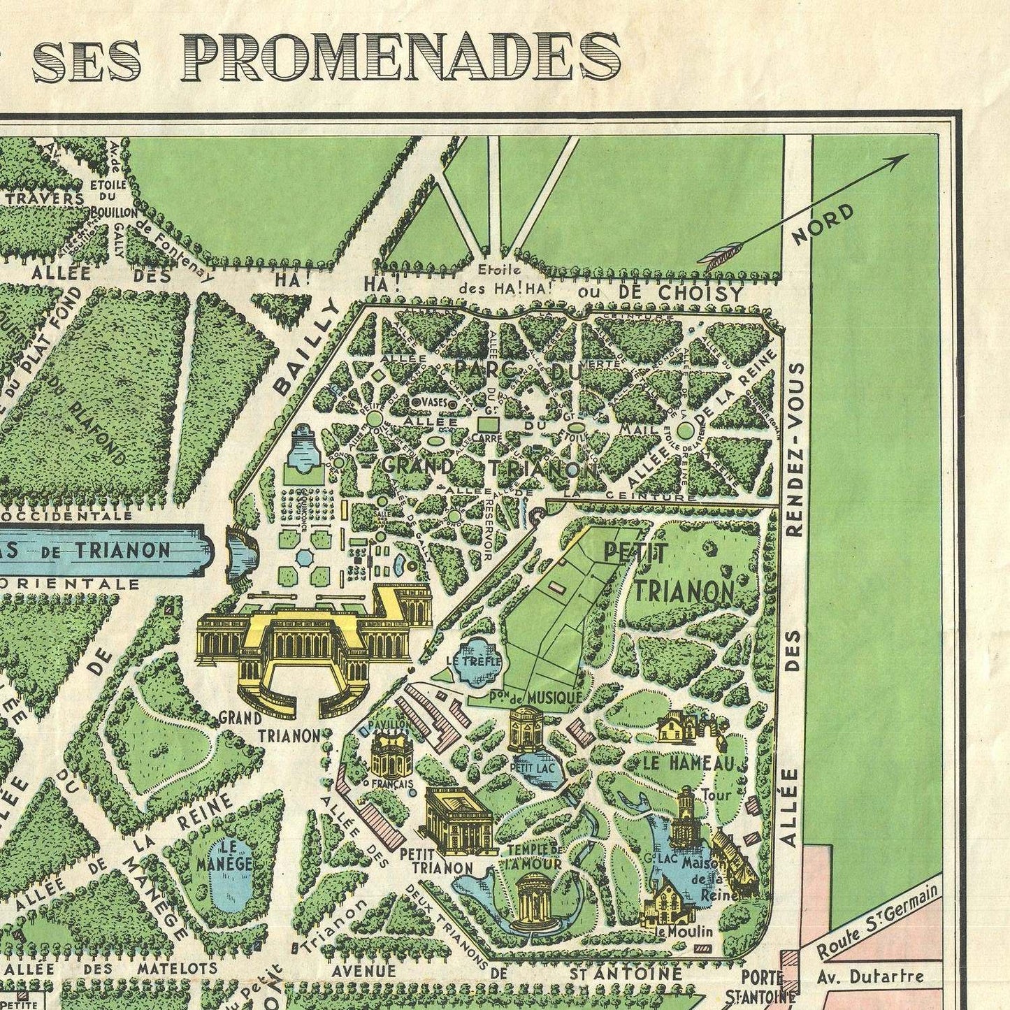 detail of the map from the top right corner