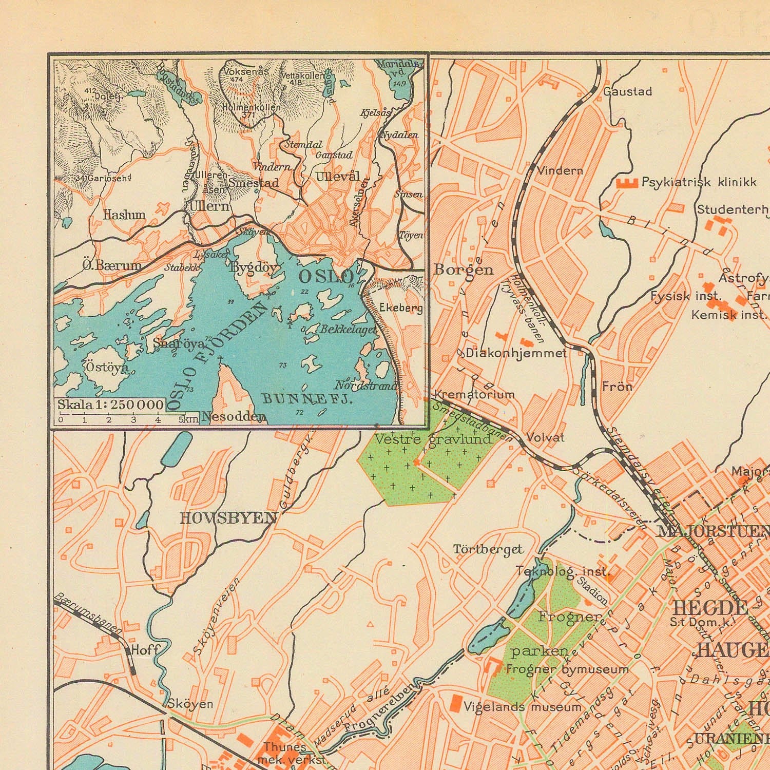 detail of the map from the top left corner