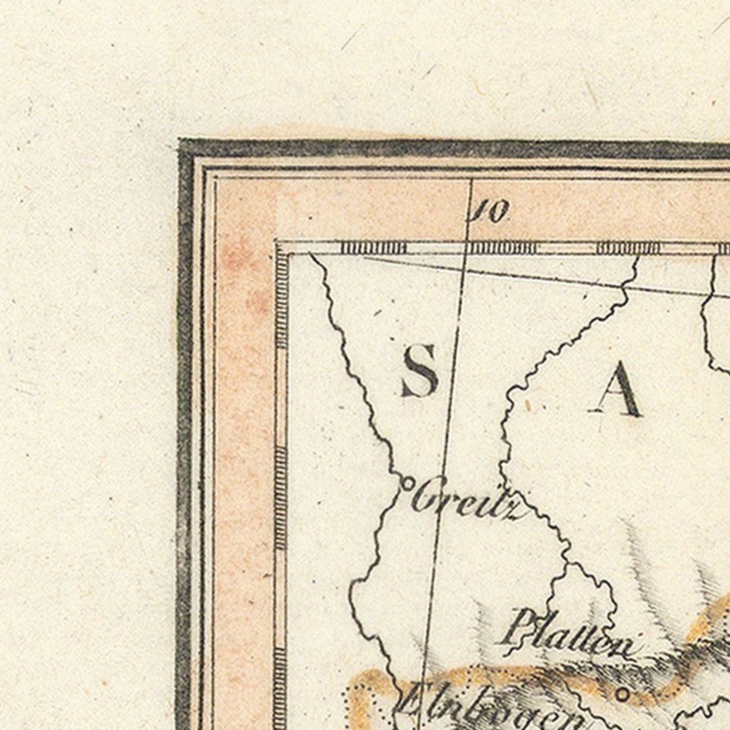 detail of the map from the top left corner