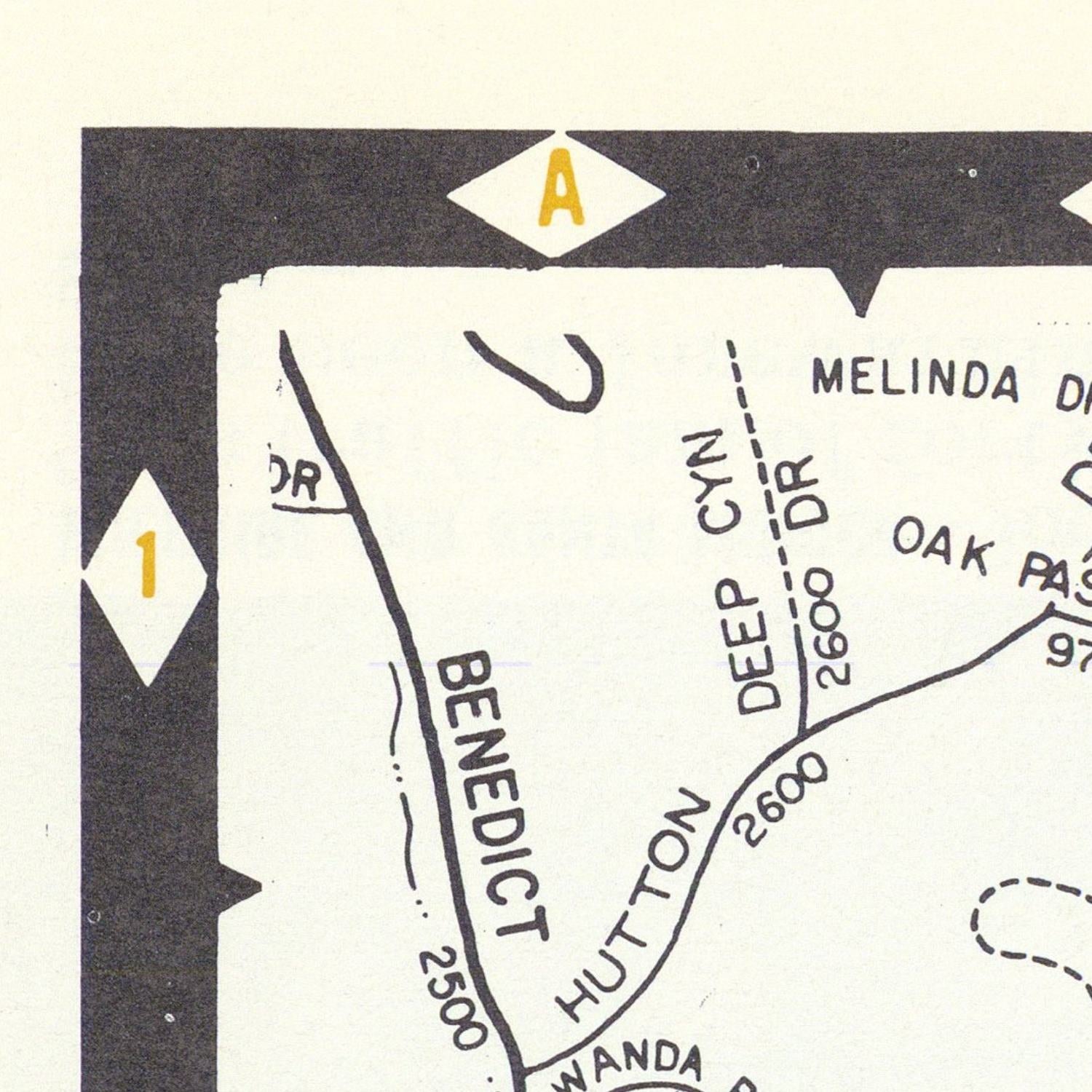 detail of the map from the top left corner