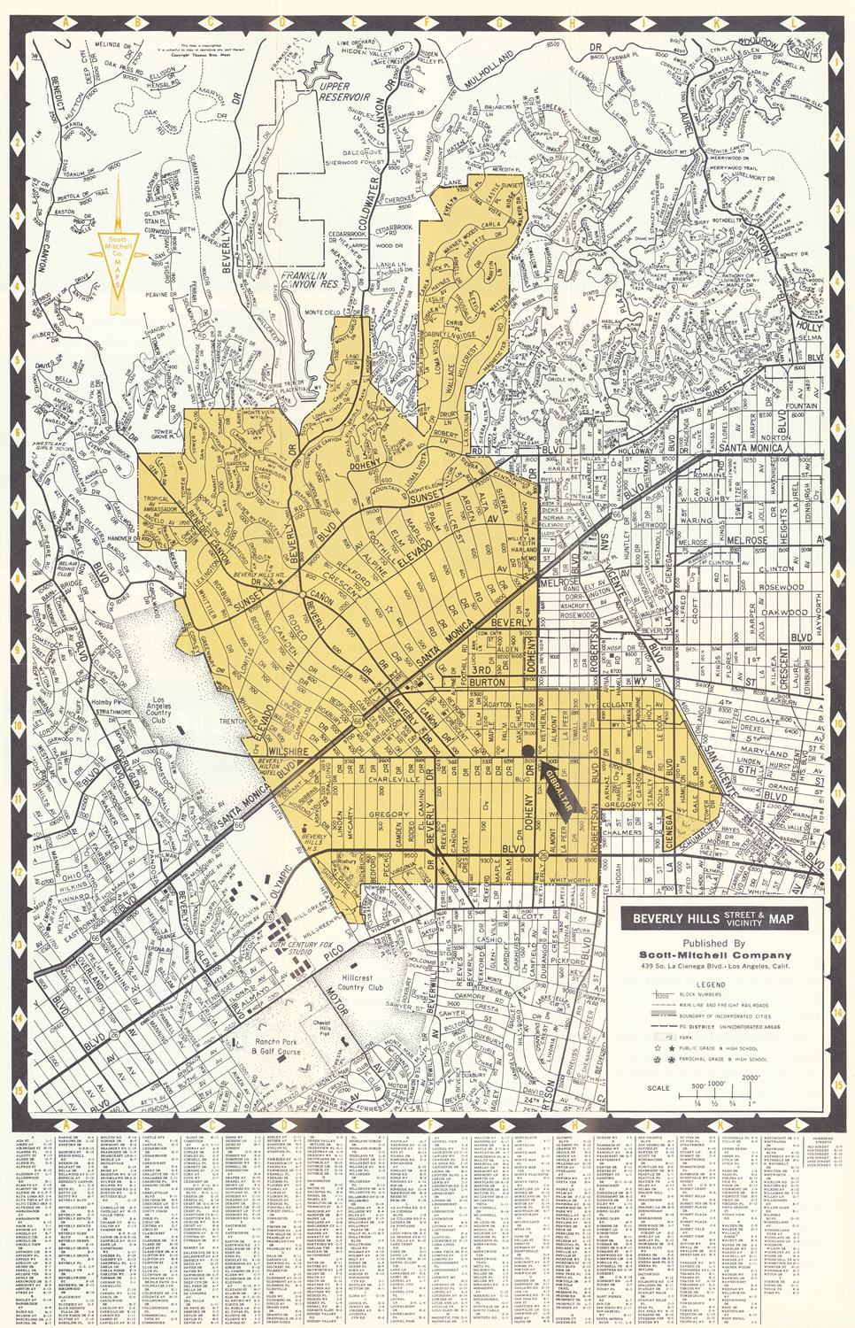 presentation of the map reproduction without a frame