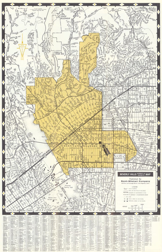 presentation of the map reproduction without a frame