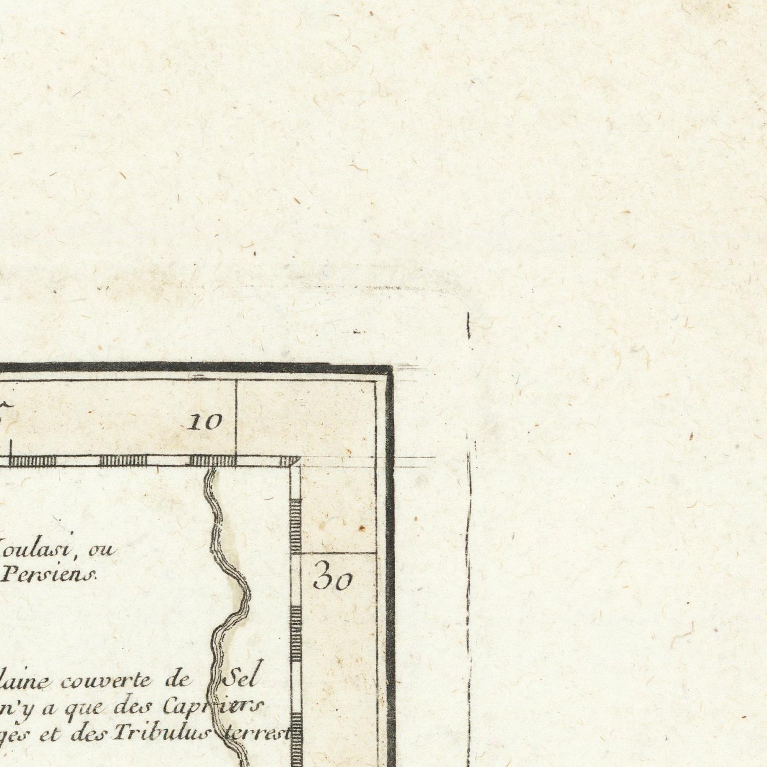 detail of the map from the top right corner