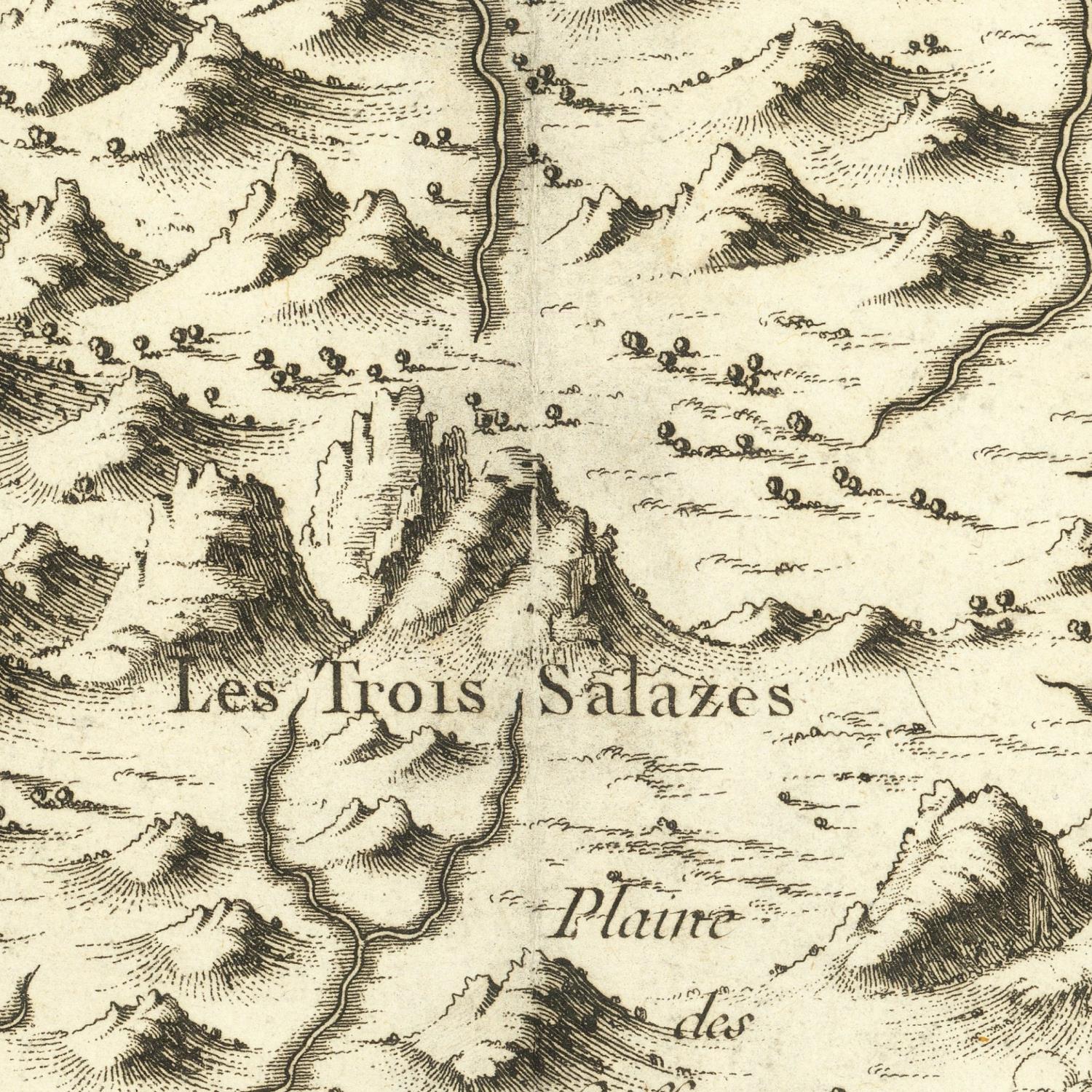 detail of the map from the centre 