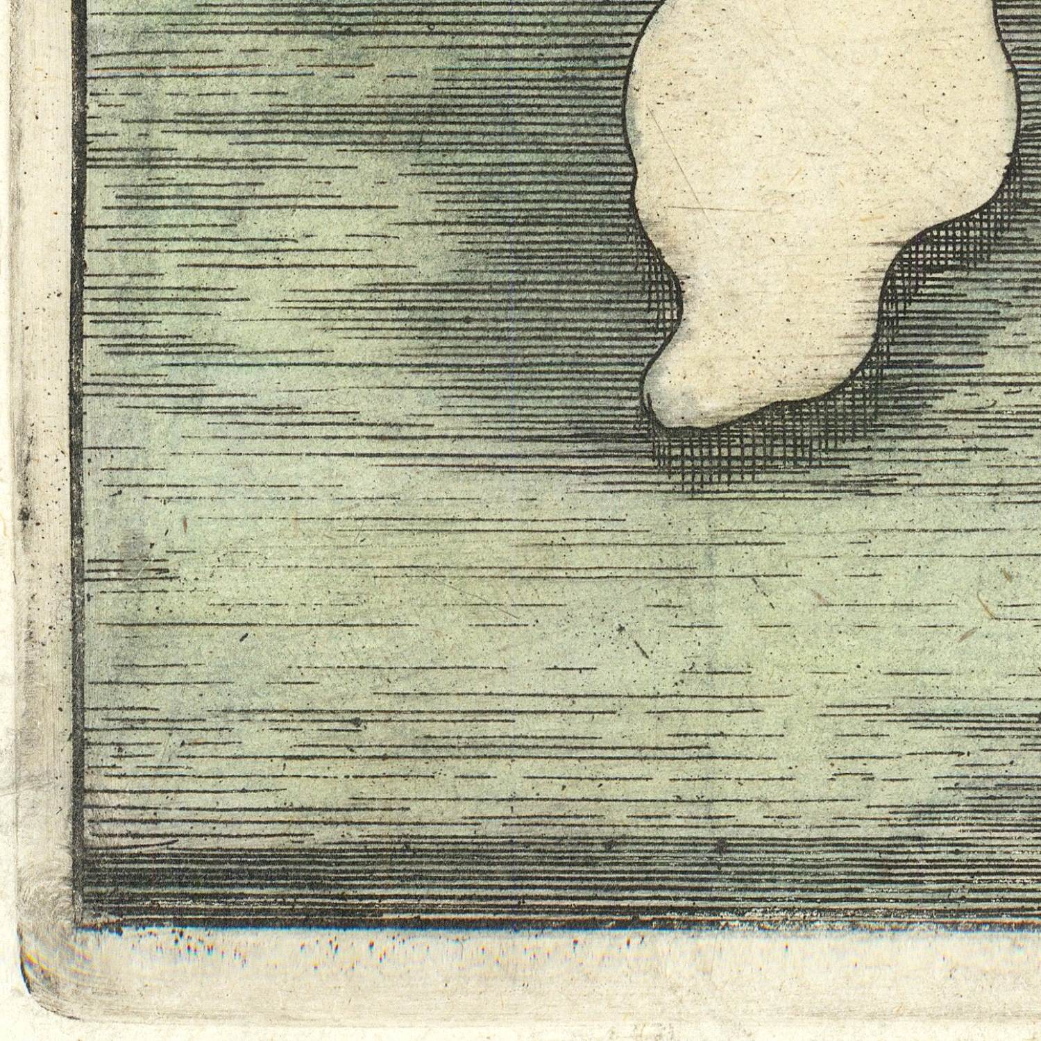 detail of the map from the bottom left corner